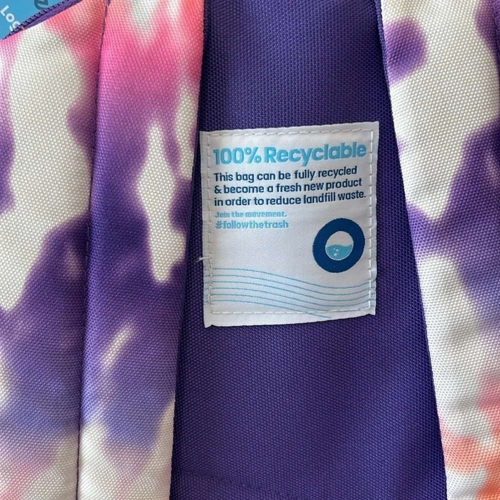 Ecotech Orange and Purple Bag with Tie-Dye Design